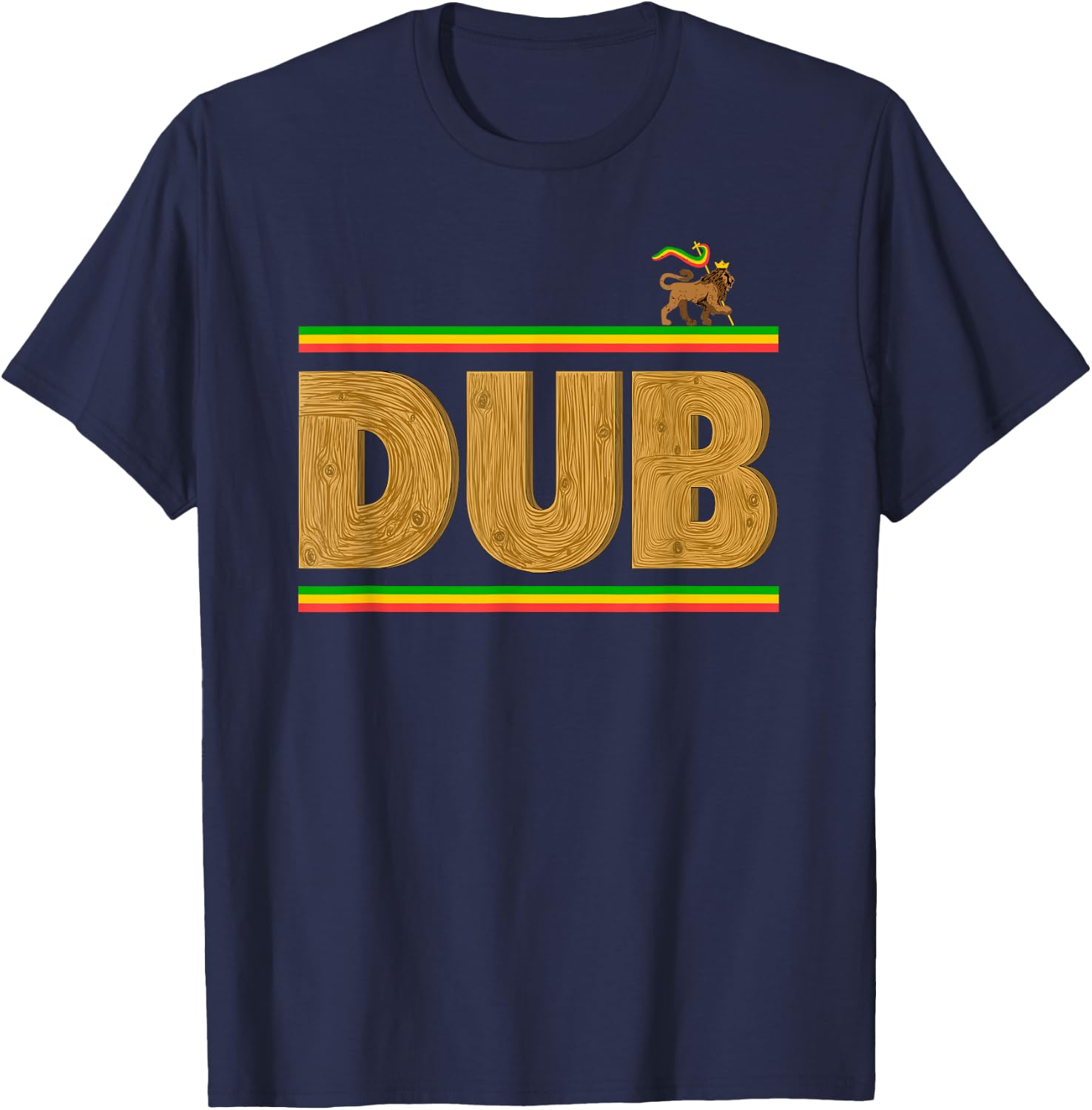 Wooden Dub Reggae for Children and Adults T-Shirt - T-Shirt | Navy