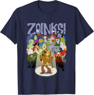 Kids Scooby-Doo Shaggy and Scooby Zoinks Monsters T-Shirt - T-Shirt | Navy