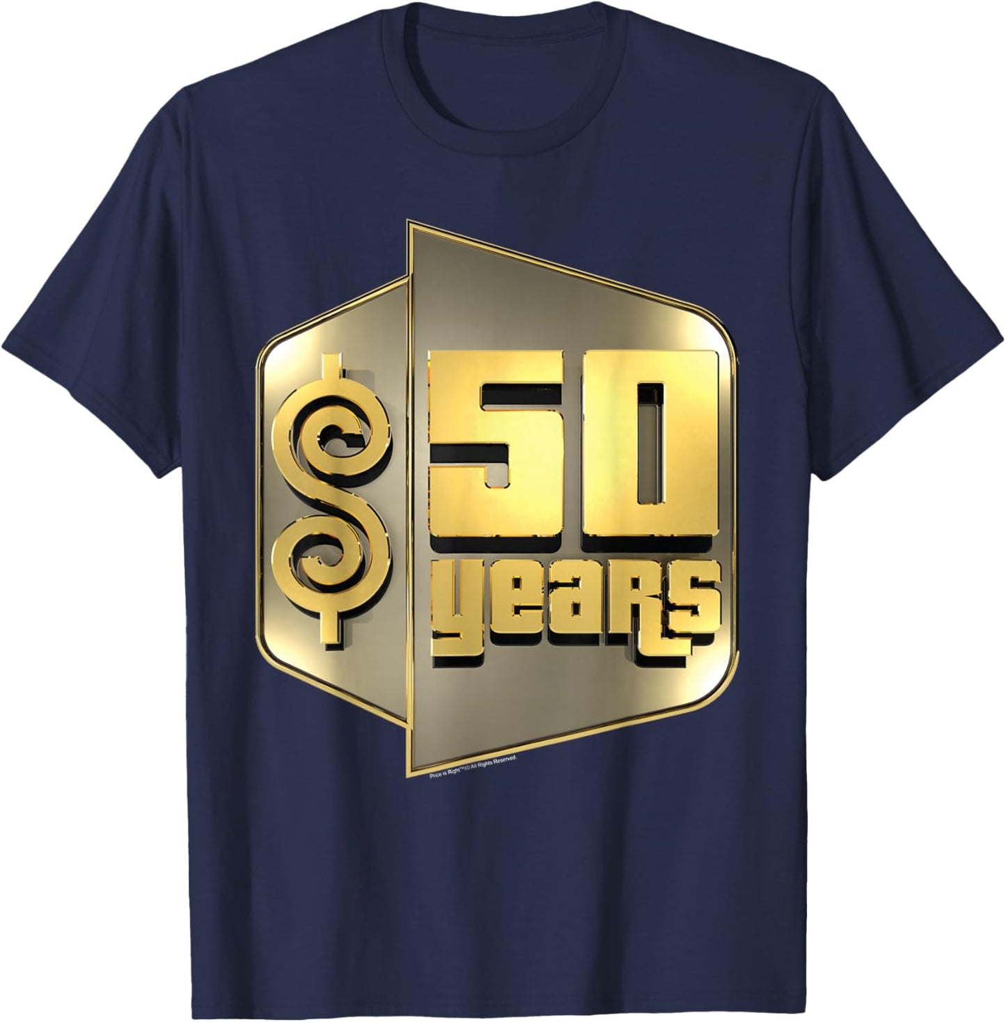 Price is Right - 50 Years Logo T-Shirt - T-Shirt | Navy