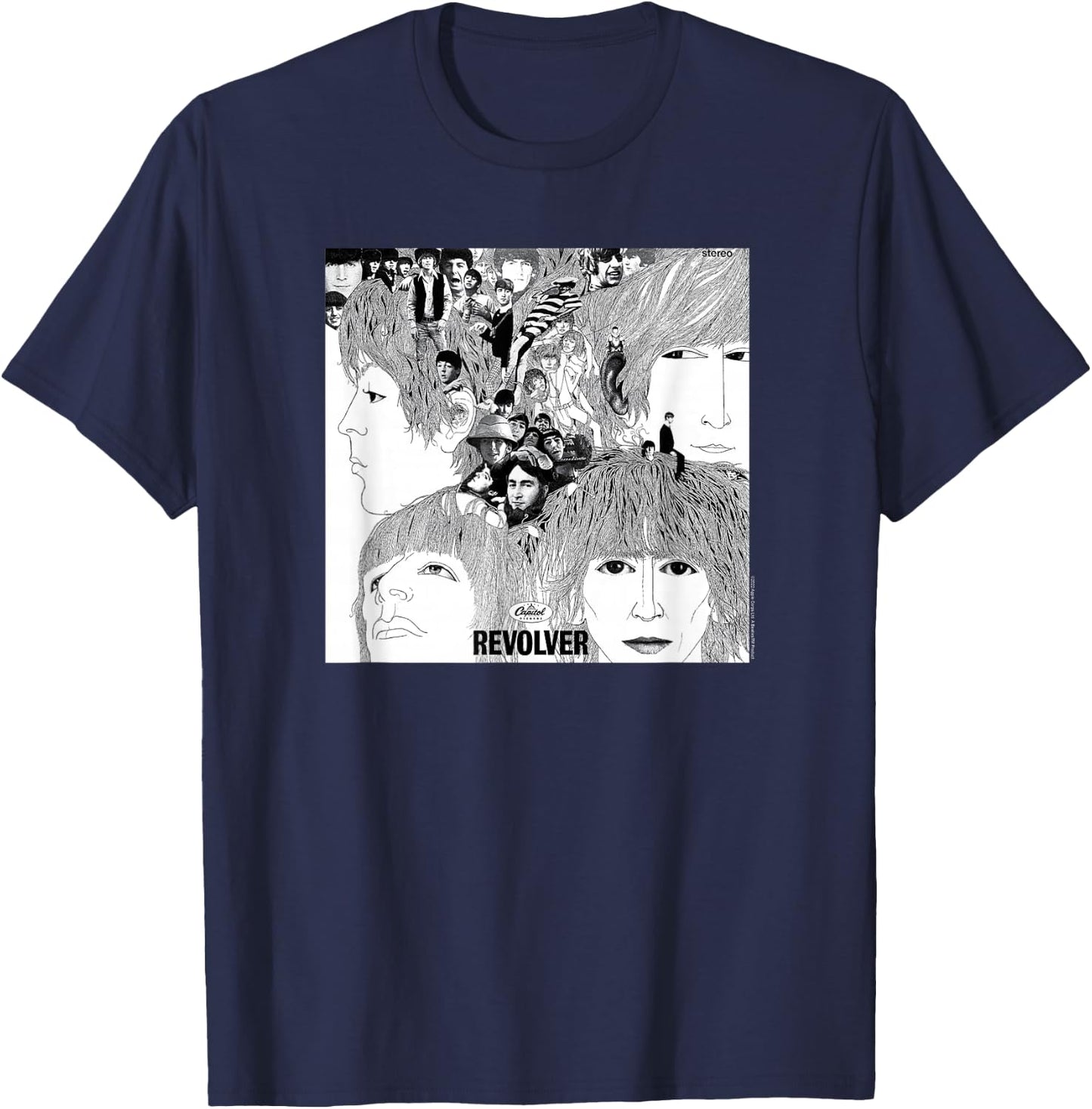 The Beatles Revolver T-Shirt - T-Shirt | Navy
