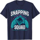 Snapping Squad Design for an Alligator snapping turtle lover T-Shirt - T-Shirt | Navy