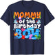 Mommy Under Sea Birthday Party Boys Ocean Sea Animals Themed T-Shirt - T-Shirt | Navy
