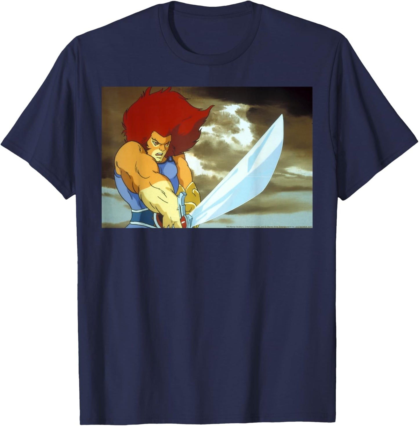 ThunderCats Lion-O Sword Portrait T-Shirt - T-Shirt | Navy