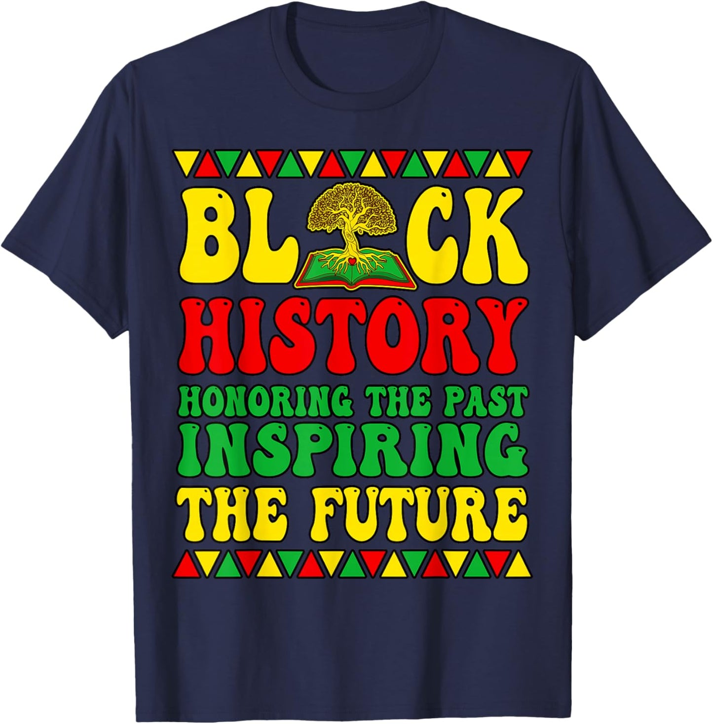 Black History T Shirts Women Black History Month Decorations T-Shirt - T-Shirt | Navy
