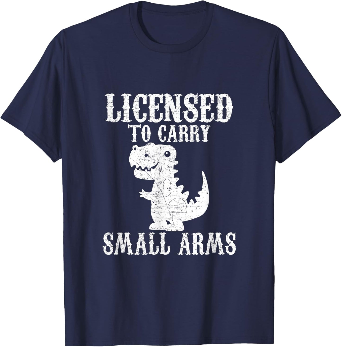 Shooter Cannon Rifle Bullet Licensed to Carry Small Arms T-Shirt - T-Shirt | Navy