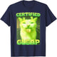 Certified Gleap Funny Alien Brainrot Cat Meme Women Kids T-Shirt - T-Shirt | Navy