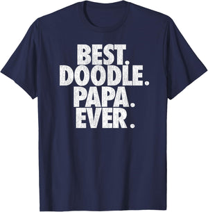 Goldendoodle Dad - Best Doodle Papa Ever T-Shirt - T-Shirt | Navy
