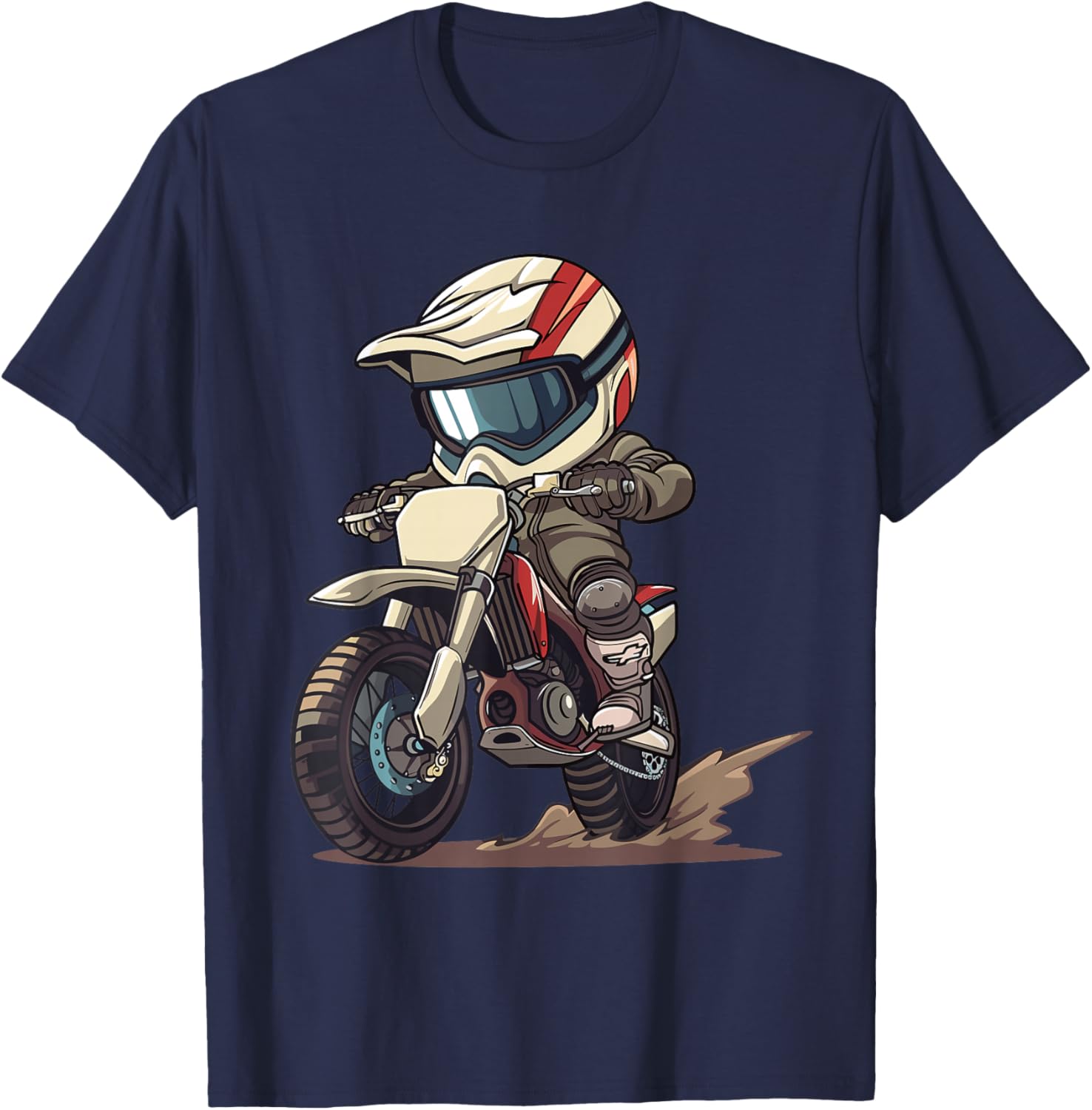 Kids Dirt Bike T-Shirt - T-Shirt | Navy