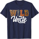 Wild Uncle Zoo Born Wild Birthday Safari Jungle T-Shirt - T-Shirt | Navy