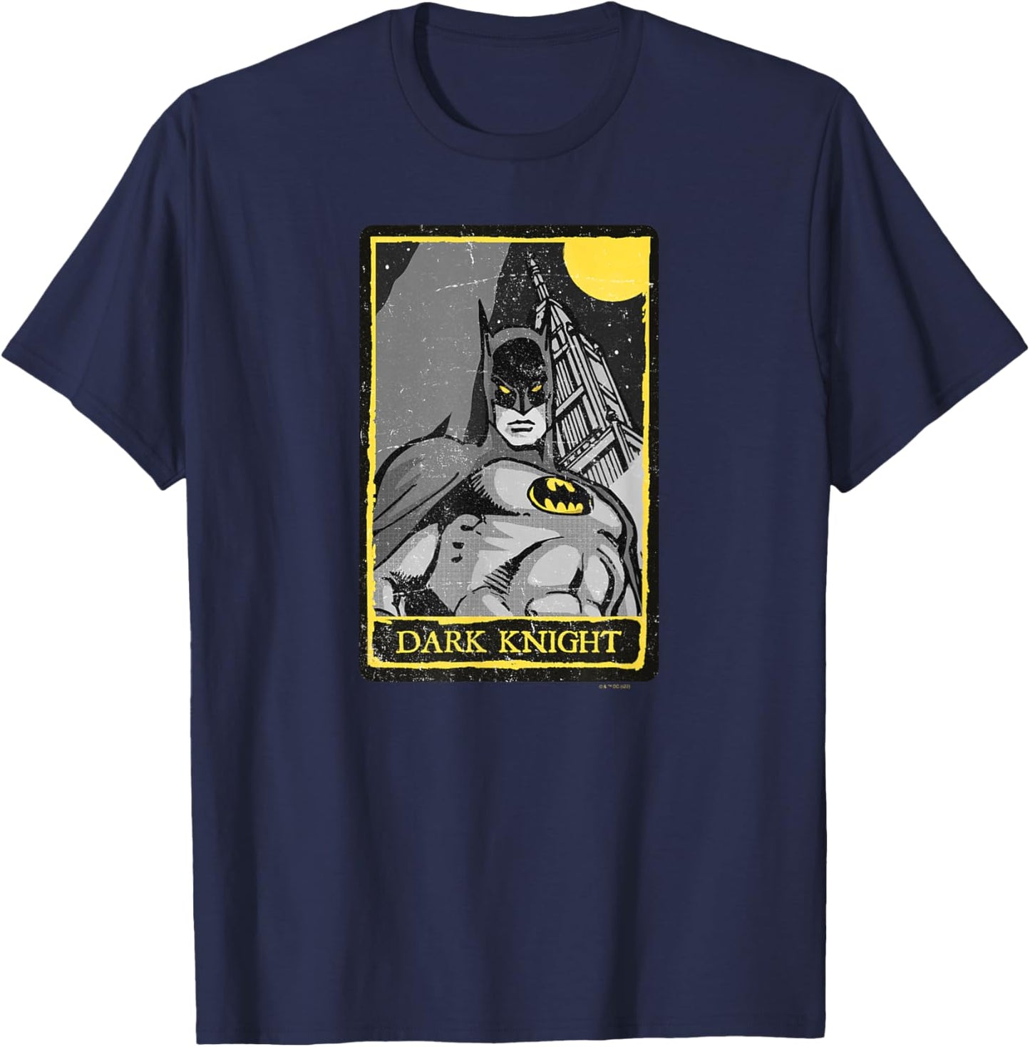 DC Comics Batman Dark Knight Faded Comic Panel T-Shirt - T-Shirt | Navy