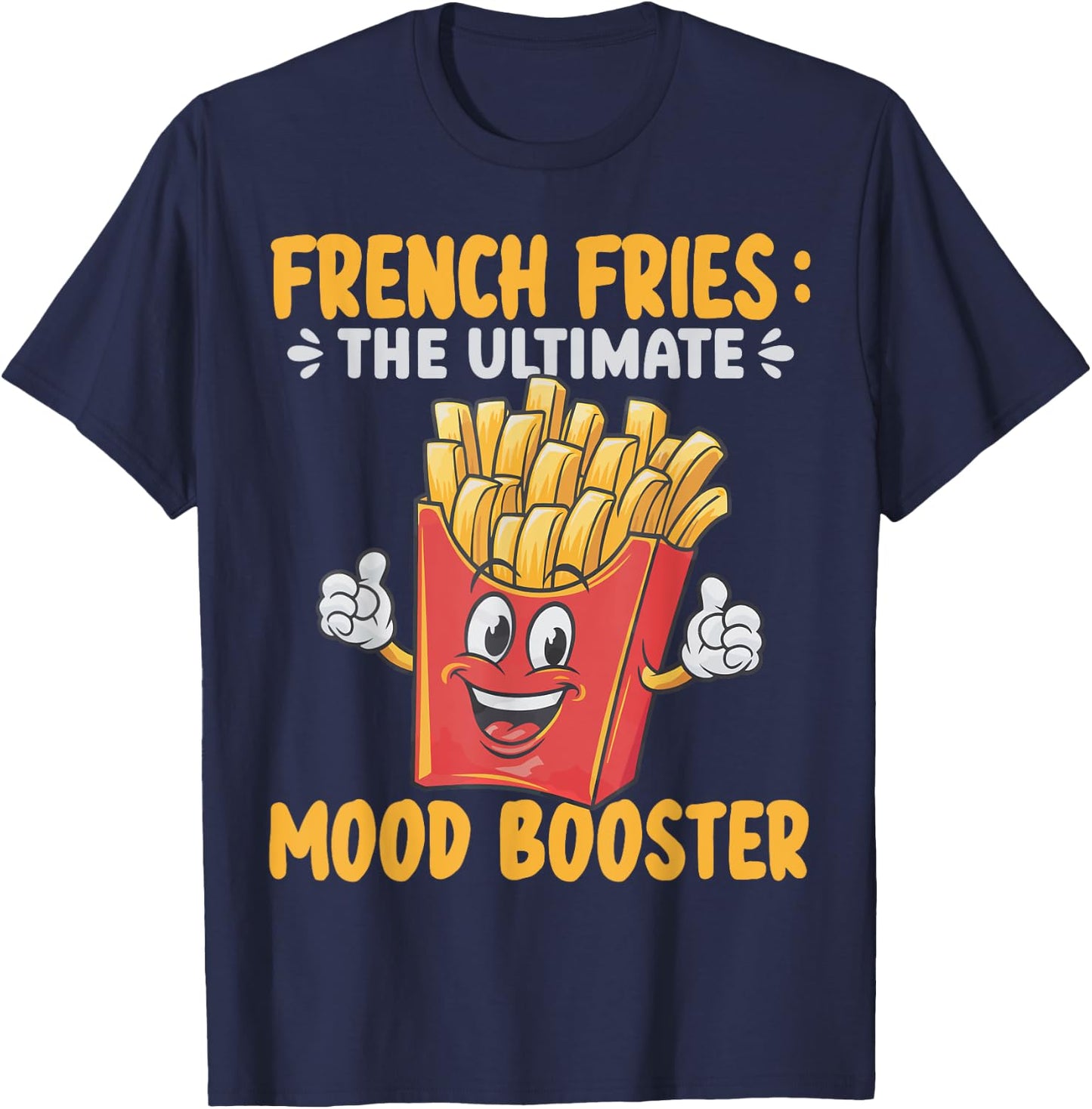 French Fries Art Women Fast Food Lover French Fry T-Shirt - T-Shirt | Navy