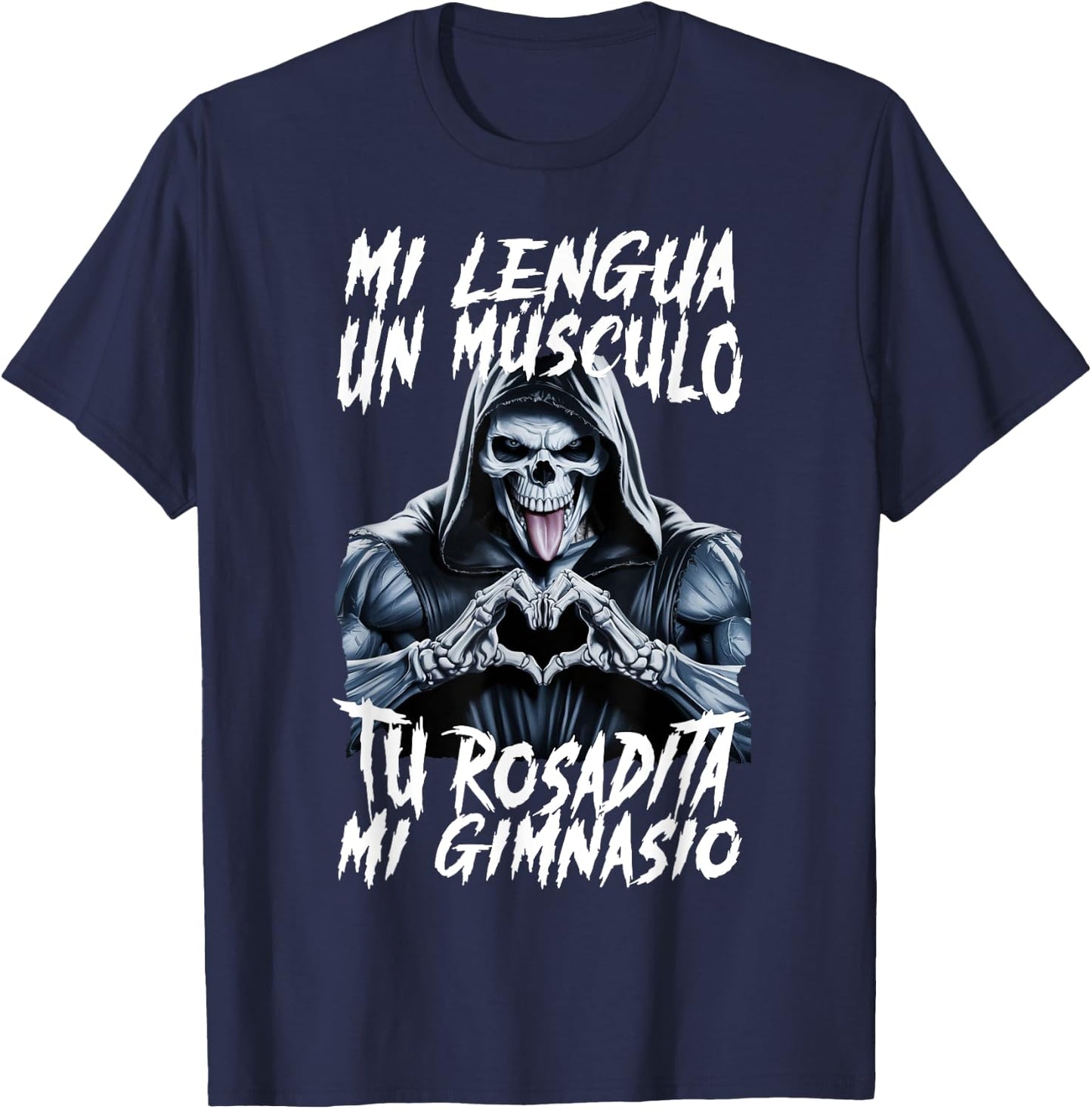 Mi lengua un musculo. Rosadita gimnasio T-Shirt - T-Shirt | Navy