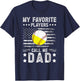 My Favorite Players Call Me Dad Baseball Softball Dad T-Shirt - T-Shirt | Navy