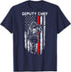 Deputy Fire Chief American flag gifts Patriotic Firefighter T-Shirt - T-Shirt | Navy