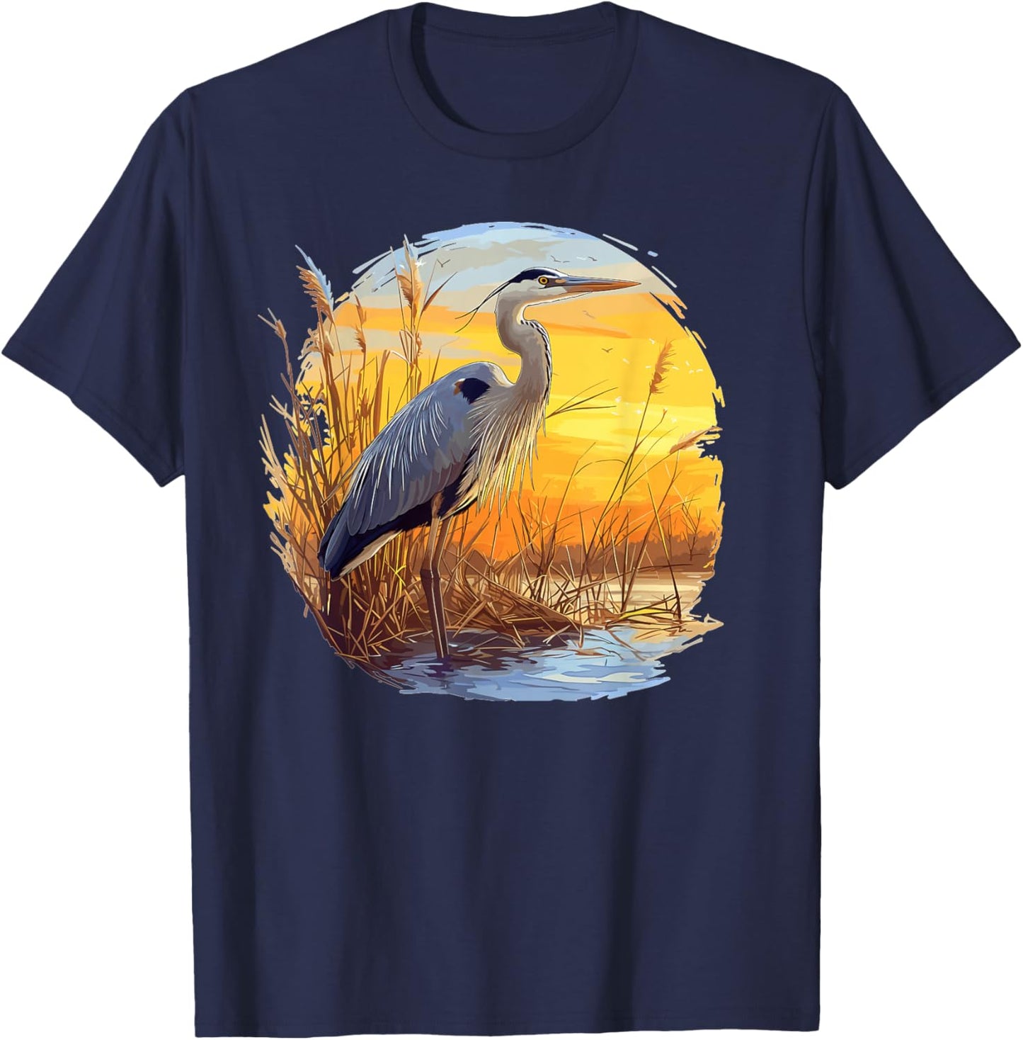 Herons Heron T-Shirt - T-Shirt | Navy