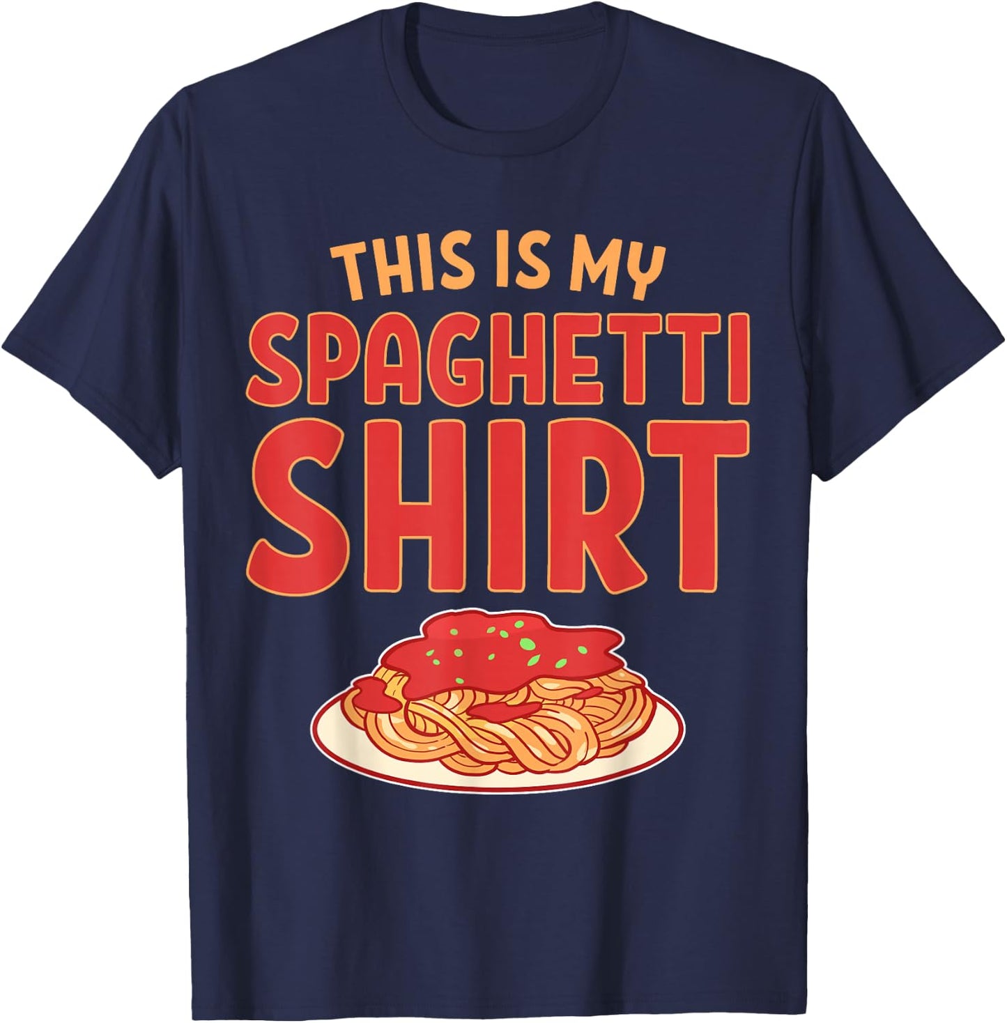 This Is My Spaghetti Shirt T-Shirt - T-Shirt | Navy