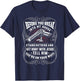 Before You Break Into My House Stand Outside T-Shirt - T-Shirt | Navy