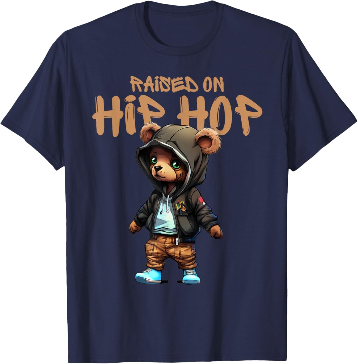 Hip Hop Teddy Bear Celebrating 50 Years of Hip Hop T-Shirt - T-Shirt | Navy