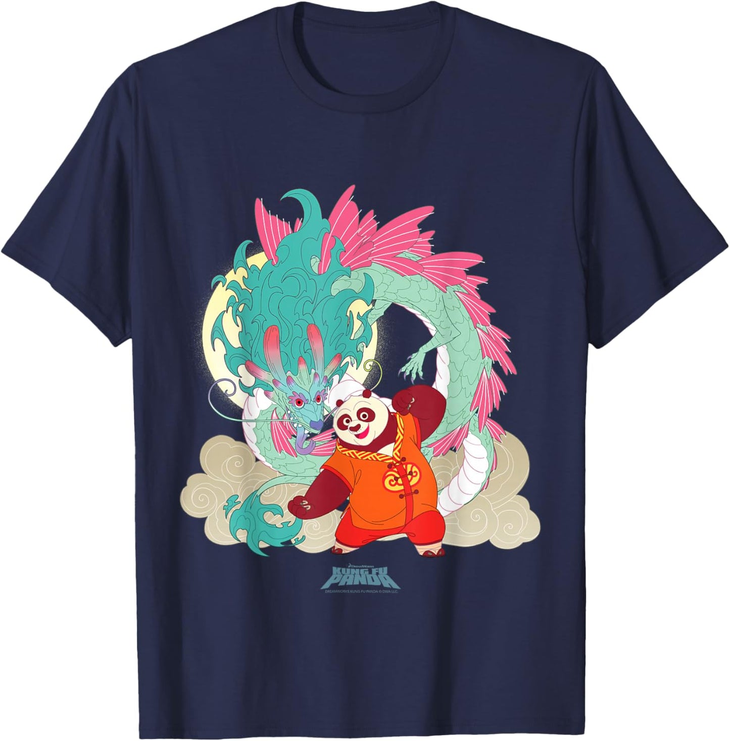 DreamWorks Kung Fu Panda Lunar New Year Po Dragon T-Shirt - T-Shirt | Navy