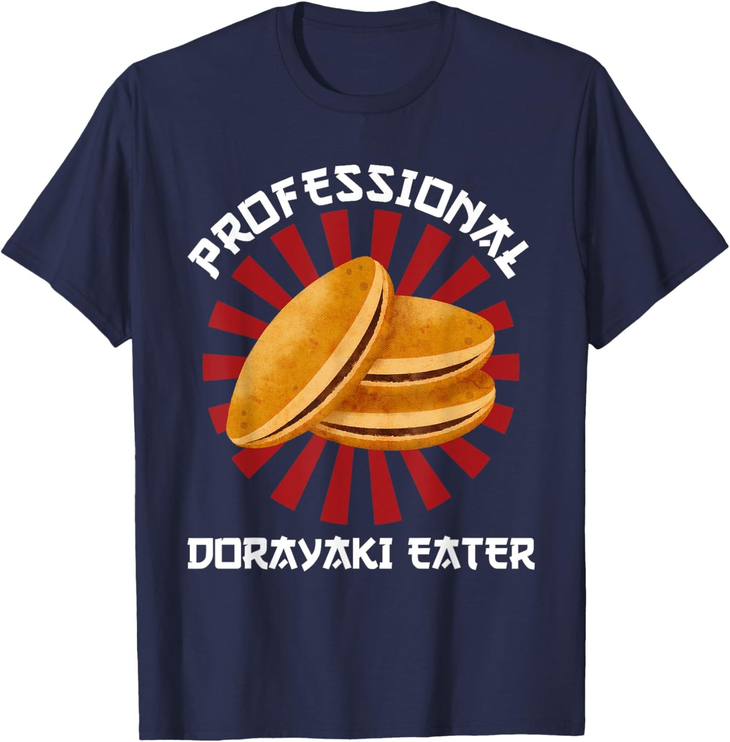 Vintage Dorayaki Professional Dorayaki Eater Japanese Style T-Shirt - T-Shirt | Navy
