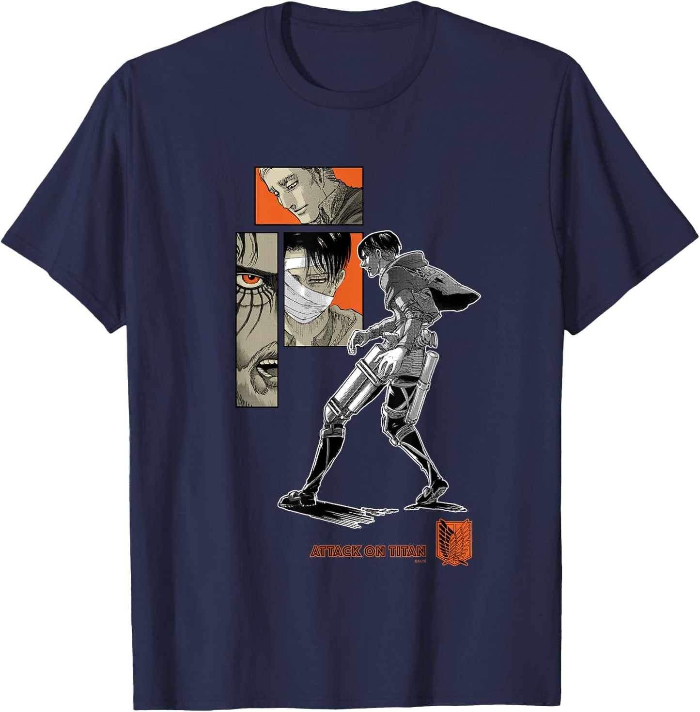Commemoration of completion My Purpose Attack on Titan T-Shirt - T-Shirt | Navy