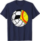 Softball Volleyball Soccer Player Funny Ball Sport T-Shirt - T-Shirt | Navy