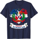 Coat of Arms Republica Dominicana For Kids & Dominican Flag T-Shirt - T-Shirt | Navy