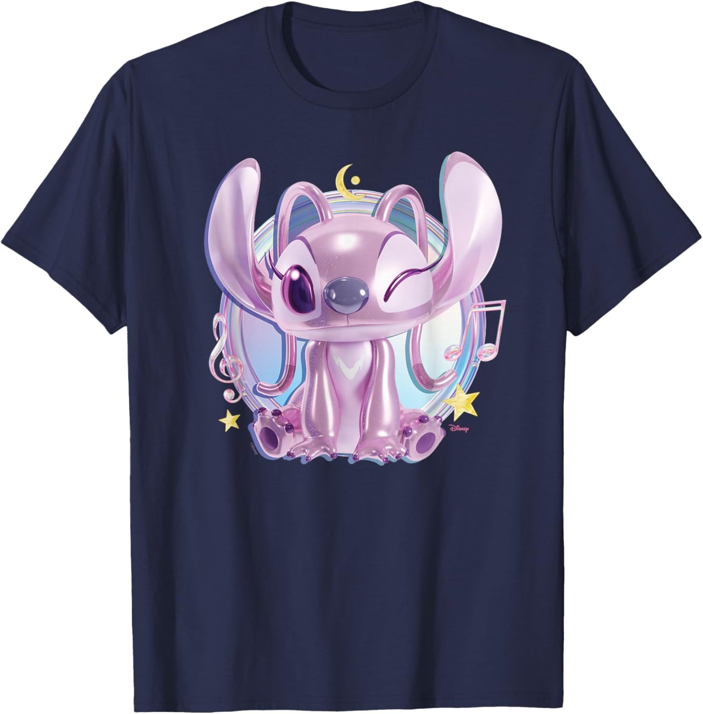 Lilo & Stitch - Angel Graphic T-Shirt - T-Shirt | Navy