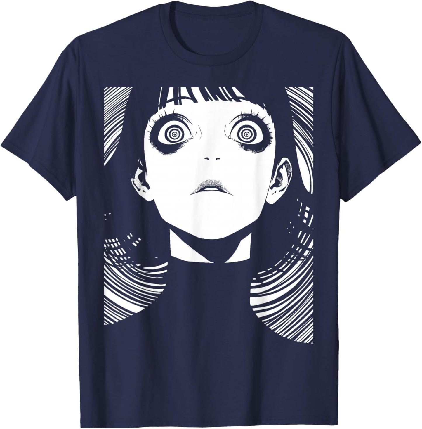 Horror Anime Manga | Japan Japanese Creepy Kawaii Goth T-Shirt - T-Shirt | Navy