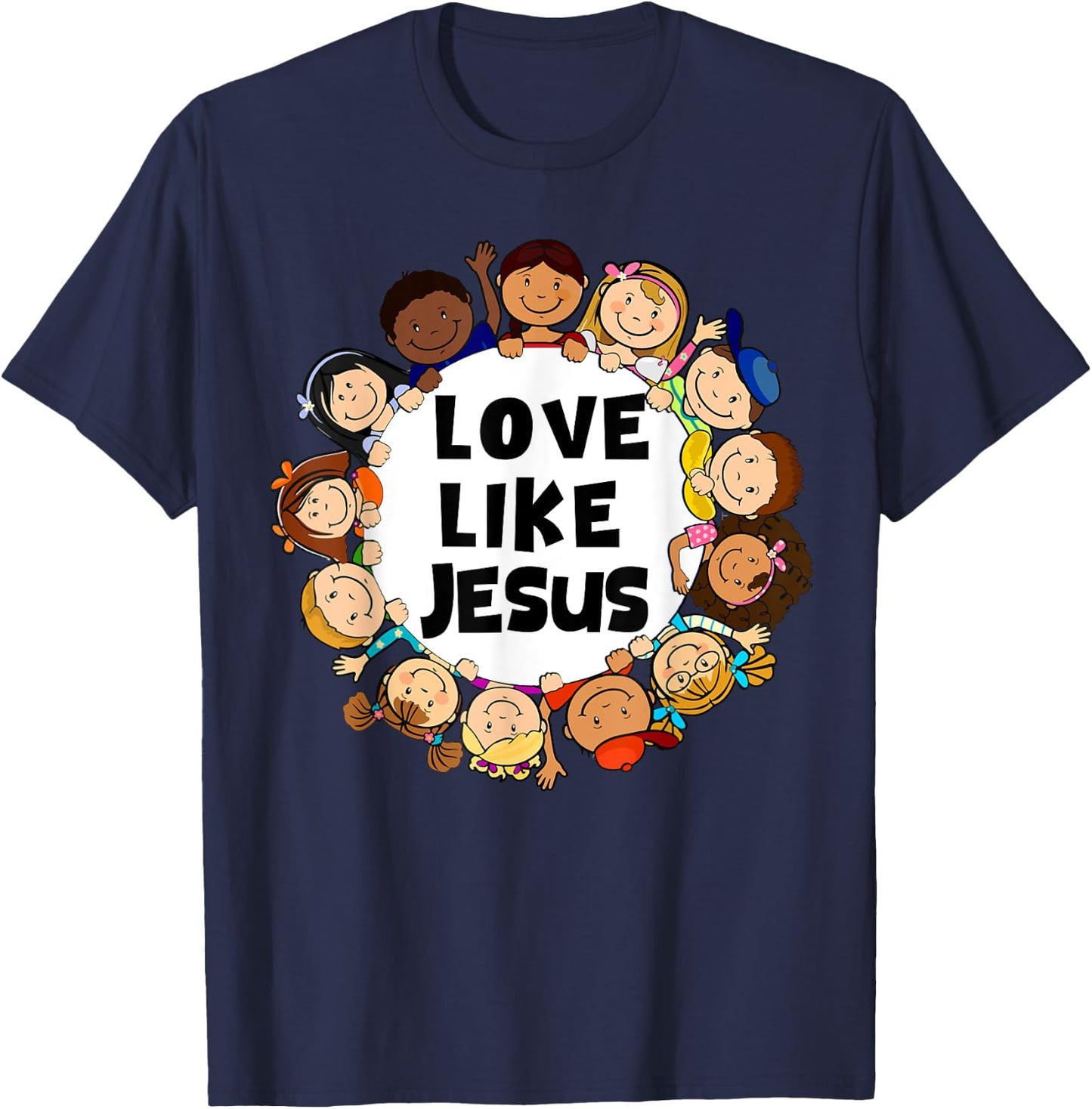 Kids Love Like Jesus Christian God Son Toddler T-Shirt - T-Shirt | Navy