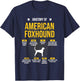 Anatomy of American Foxhound Dog Lover T-Shirt - T-Shirt | Navy