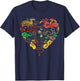 Different Types Of Snakes Boys Girl Educational Serpent T-Shirt - T-Shirt | Navy