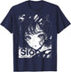 80s 90s Anime Manga Girl | Kawaii Shojo Streetwear Harajuku T-Shirt - T-Shirt | Navy