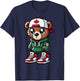 Funny Canada Day Cute Bear Canada Flag For Kids Girls Boys T-Shirt - T-Shirt | Navy