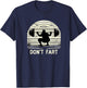 Don't Fart Fitness Gym Workout Weights Squat Humor 0CT9U6 T-Shirt - T-Shirt | Navy