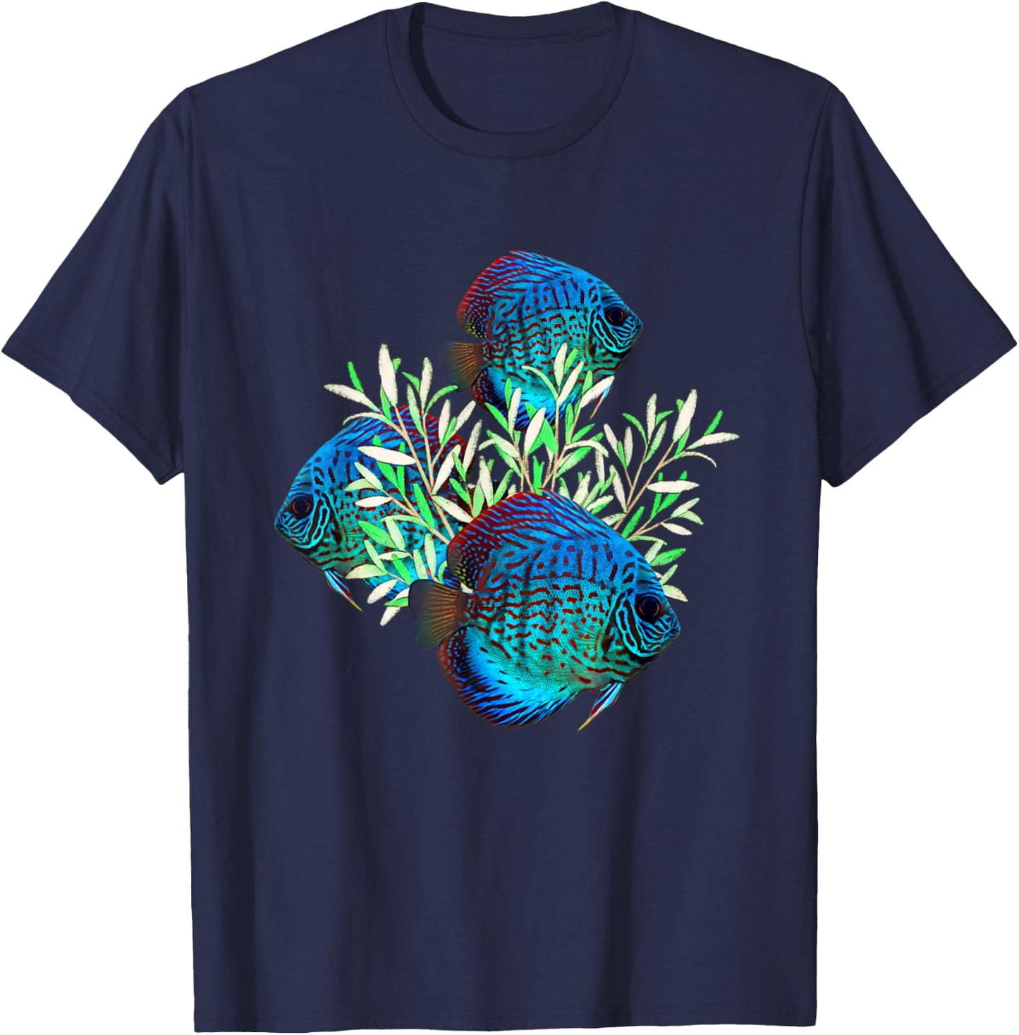 Discus Aquarium Fish Discus Breeders Lovers Fish Tank T-Shirt - T-Shirt | Navy