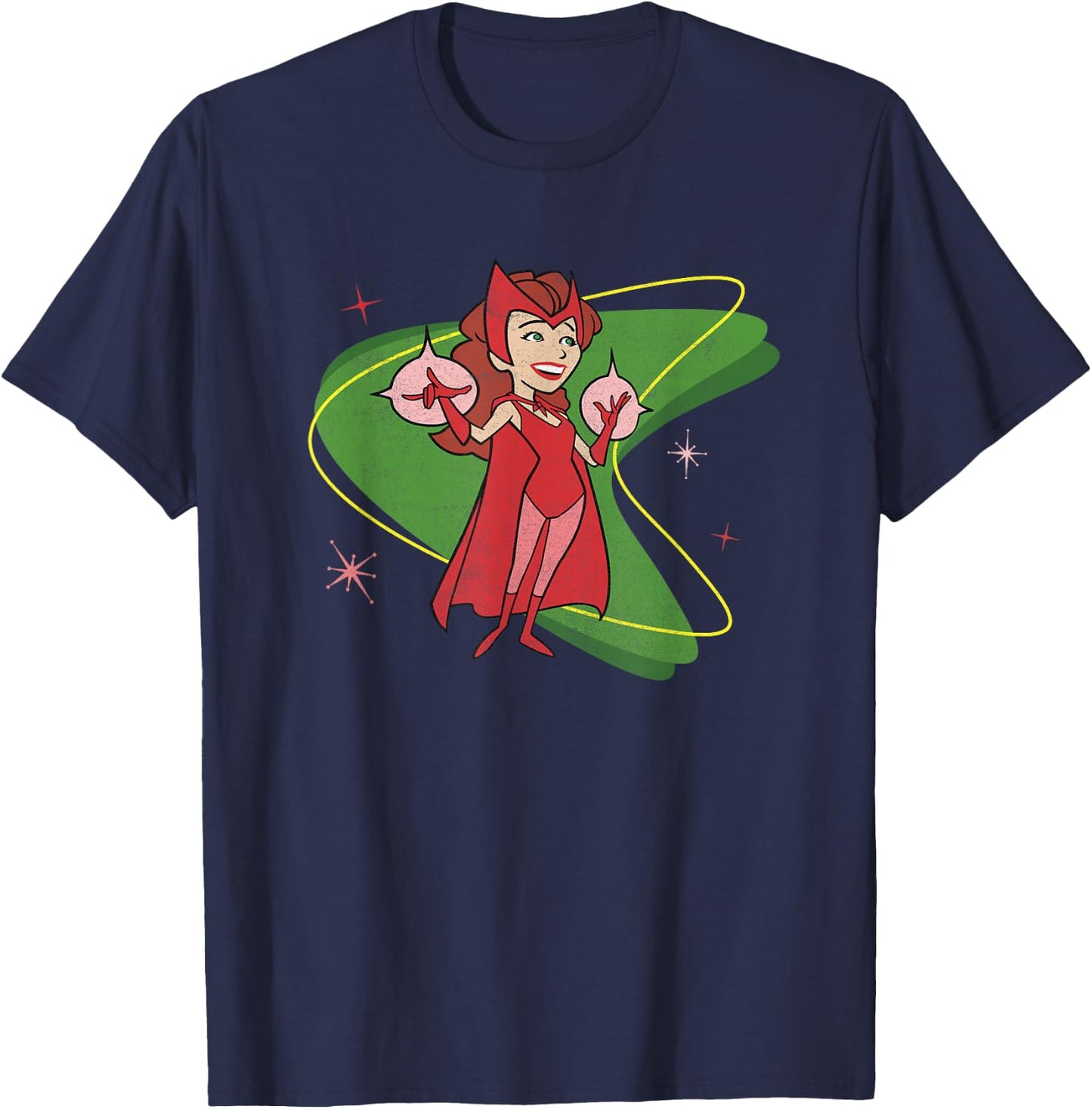 Marvel WandaVision Wanda Scarlett Witch 50s Retro T-Shirt - T-Shirt | Navy
