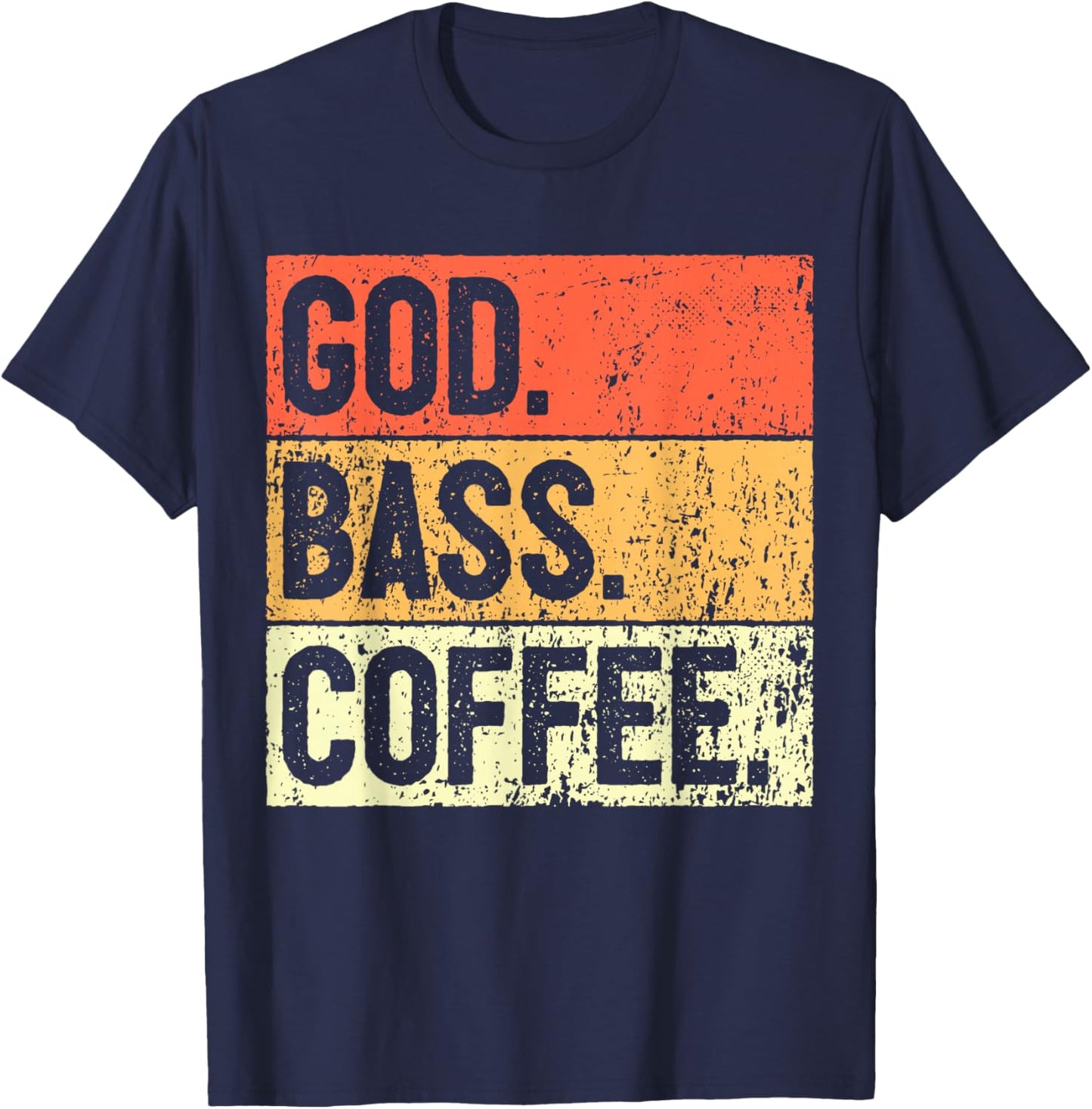 Christian Bass Player God Bassist Jesus Electric Bass T-Shirt - T-Shirt | Navy