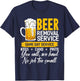 Beer Removal Service Shirt Beer Drinking Funny T-Shirt - T-Shirt | Navy
