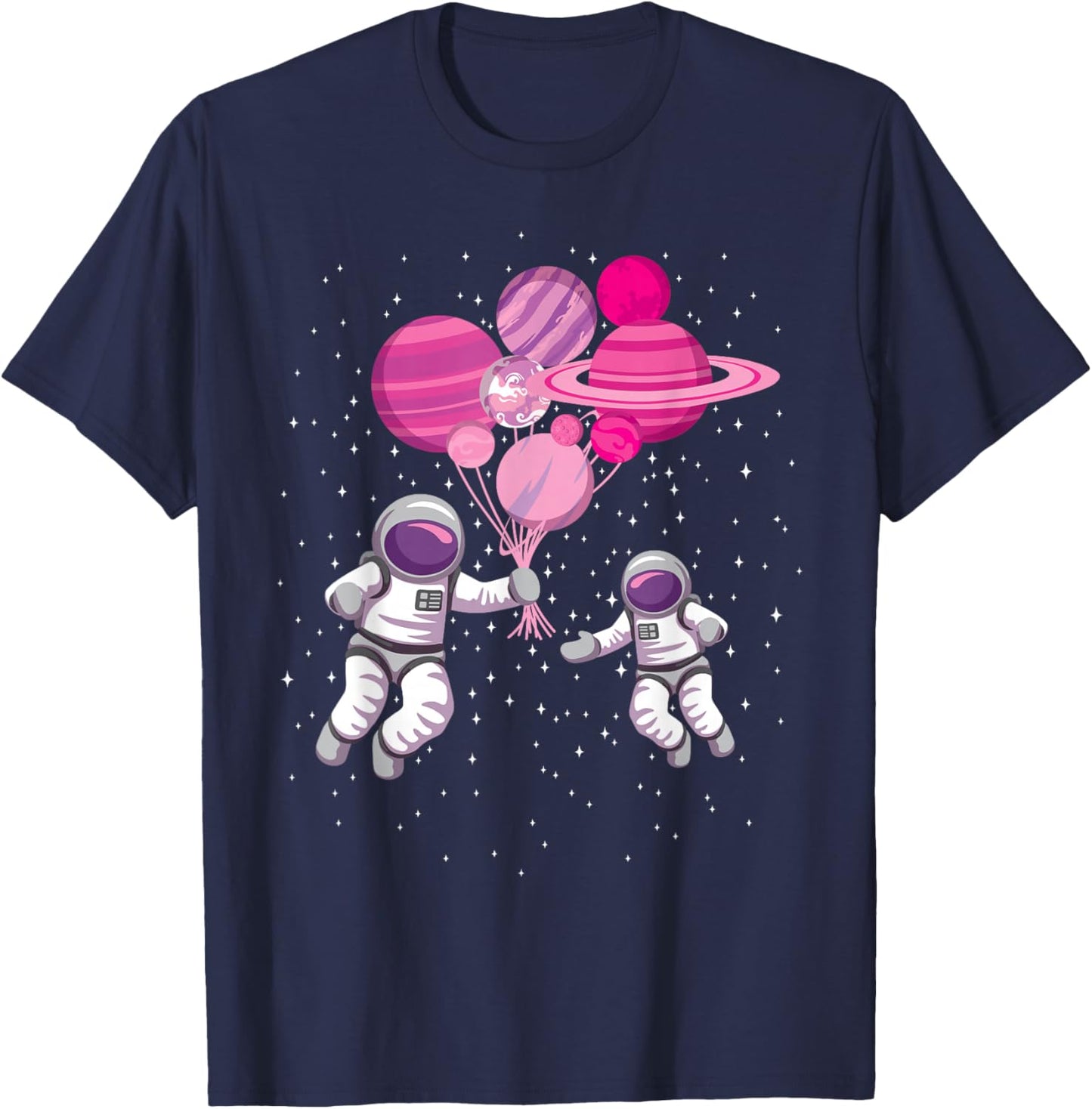 Space Exploration Cosmonaut Space-Man Alien Spaceship T-Shirt - T-Shirt | Navy