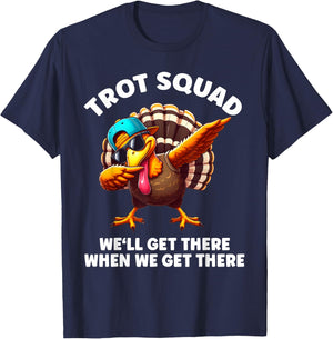 Turkey Running Outfit Gear Costume Turkey Trot Thanksgiving T-Shirt - T-Shirt | Navy