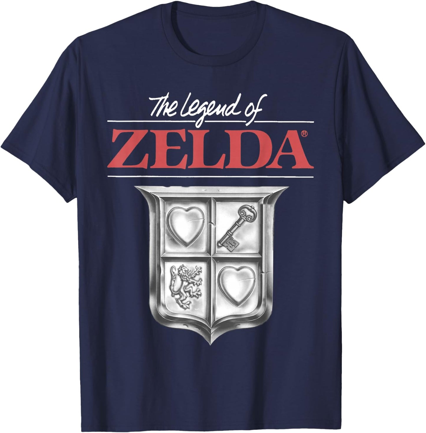 The Legend of Zelda Original Box Art Logo T-Shirt - T-Shirt | Navy