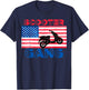 Scooter Gang Moped American Flag Motorcycle Gear T-Shirt - T-Shirt | Navy