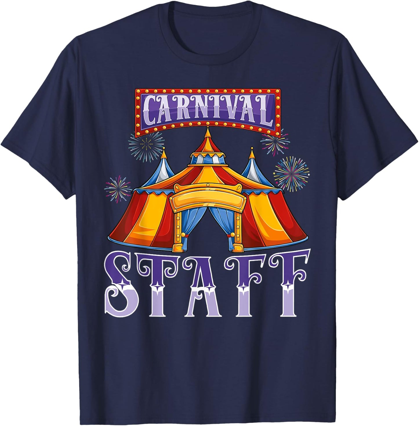 Carnival staff Circus event squad Crew birthday Party kids T-Shirt - T-Shirt | Navy