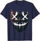 Horror Face with Let's Purge Together T-Shirt - T-Shirt | Navy