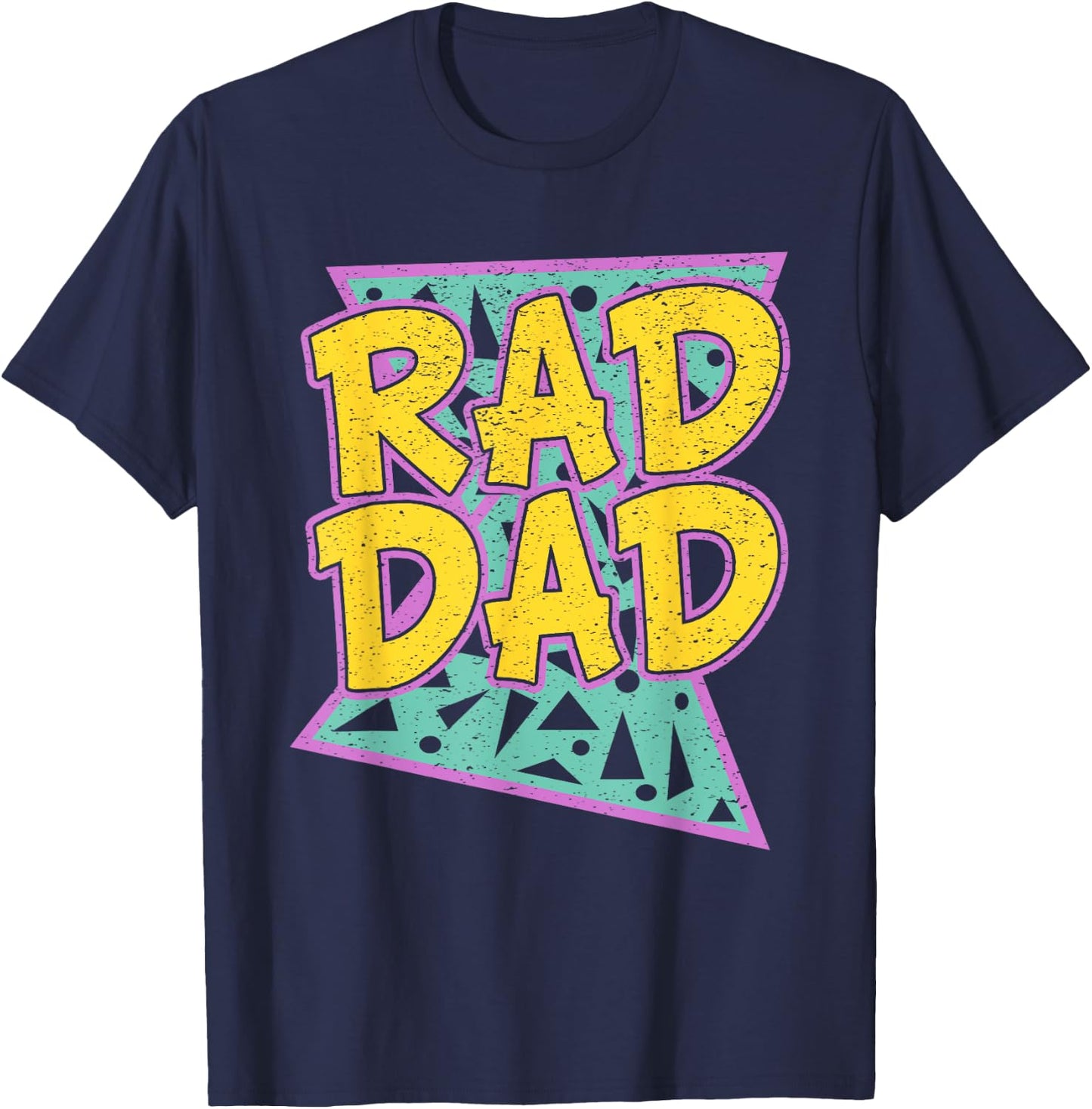 Father's Day Gift Daddy Rad Dad Shirt T-Shirt - T-Shirt | Navy