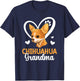 Chihuahua Grandma Of A Chihuahua Grandmother Heart T-Shirt - T-Shirt | Navy