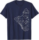 Longhaired Chihuahua Designs Funny Dog , -Kids, Black, Small, Short Sleeve T-Shirt - T-Shirt | Navy