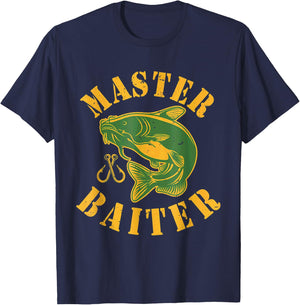 Master Baiter - Wels Catfish Hunter T-Shirt - T-Shirt | Navy