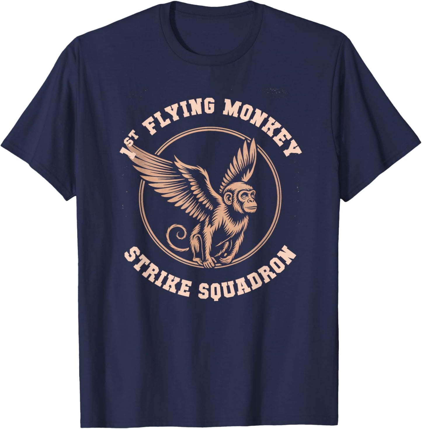 1st Flying Monkeys Strike Squadron Air Wizard Military Force T-Shirt - T-Shirt | Navy